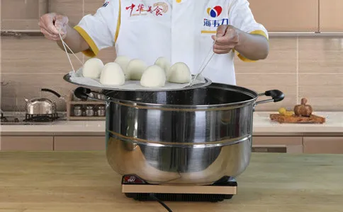 馒头泡打粉,馒头入锅
