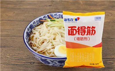 饺子增筋剂怎么使用,海韦力面得筋