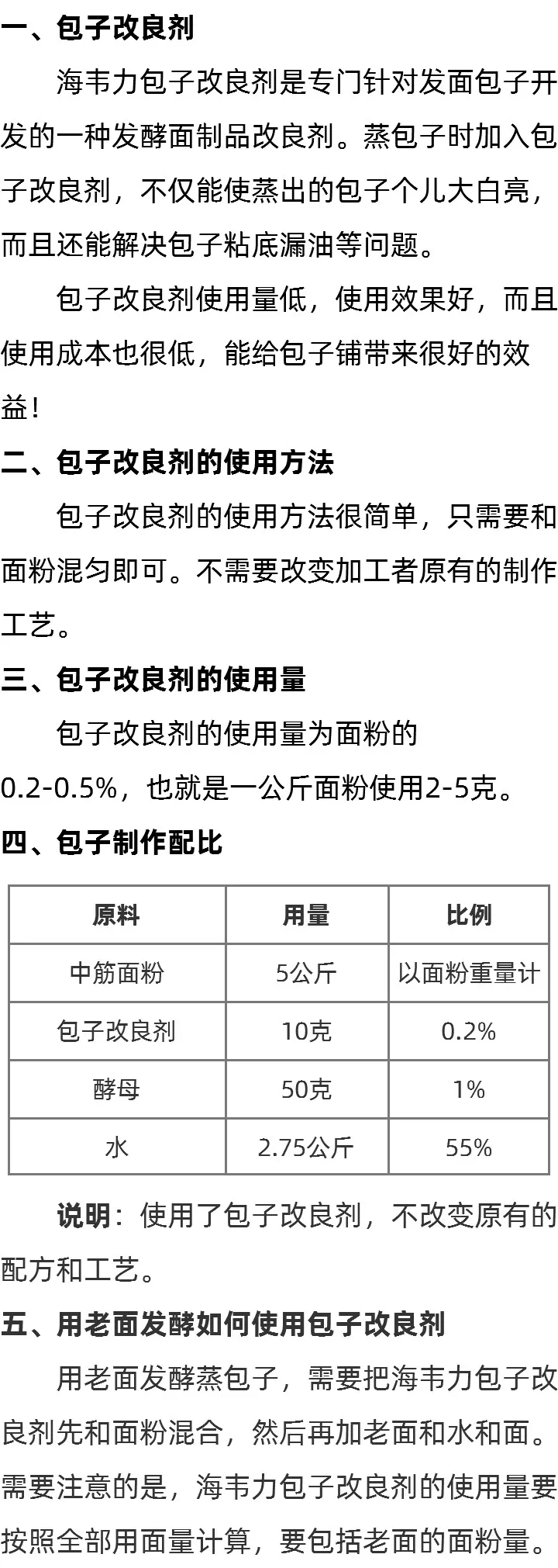 海韦力增效包子改良剂说明