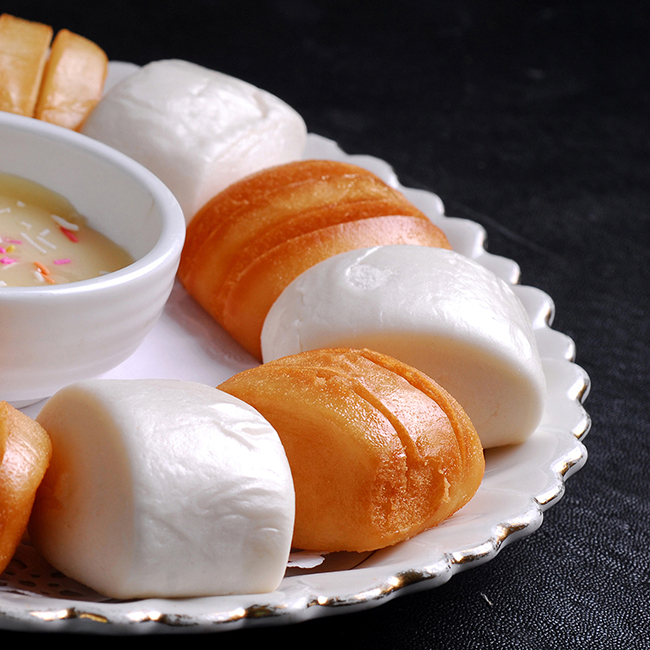 金银馒头的做法步骤|包子泡打粉_包子改良剂