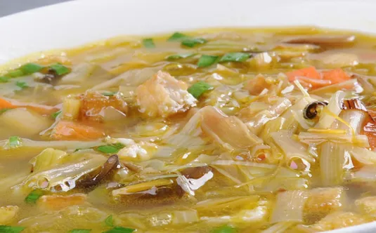 口蘑豆腐汤面