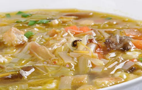 鹿茸鸡丝汤面