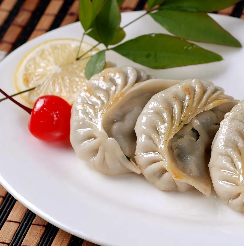 丝瓜虾仁水饺