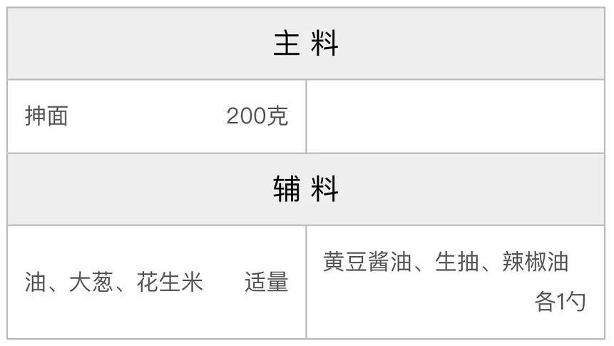 香辣葱油拌面的配方 香辣葱油拌面的配方