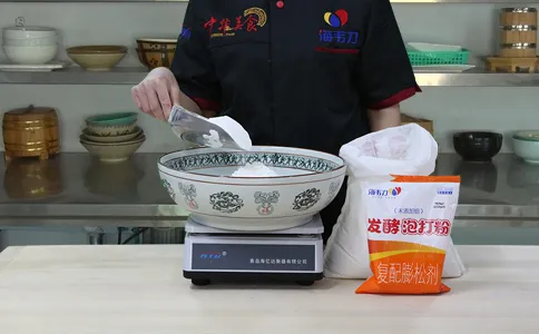 大米发糕发酵泡打粉的使用说明,称量干粉