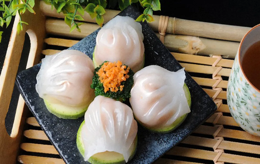 四色蒸饺的做法