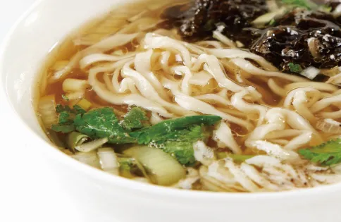 虾米油菜拌面的做法
