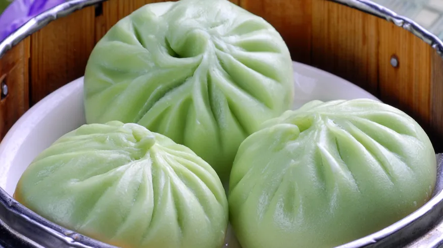 韭菜肉馅包子