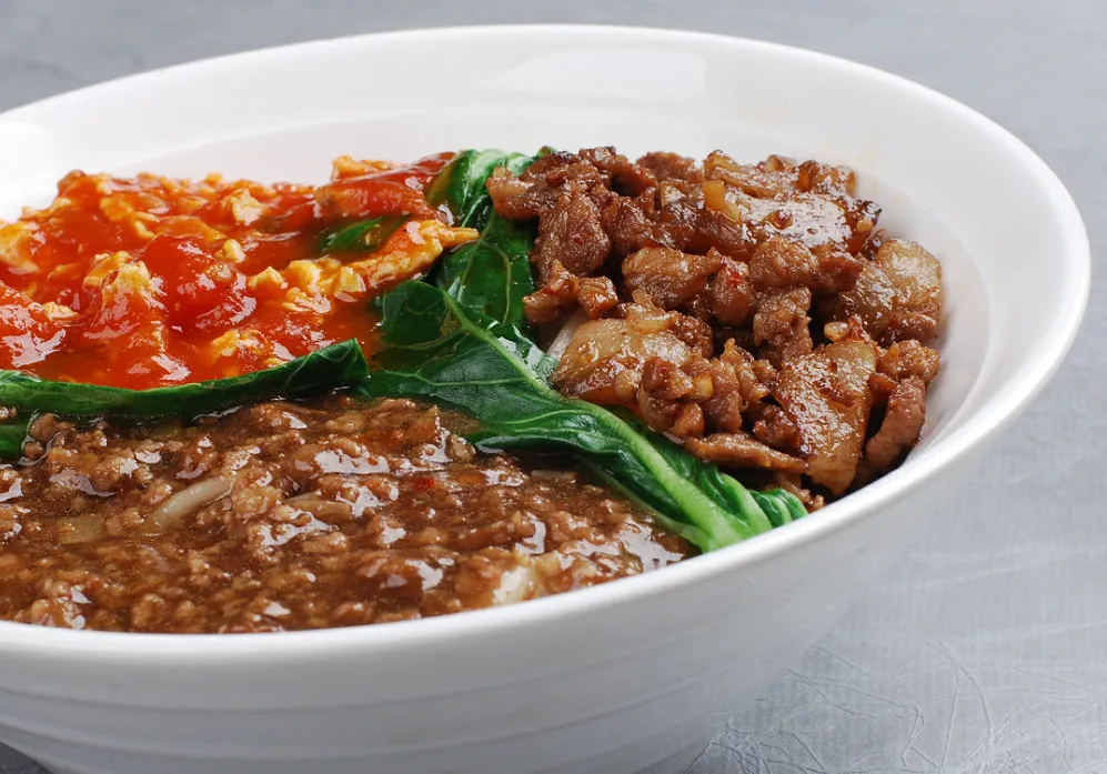 辣子鸡块面