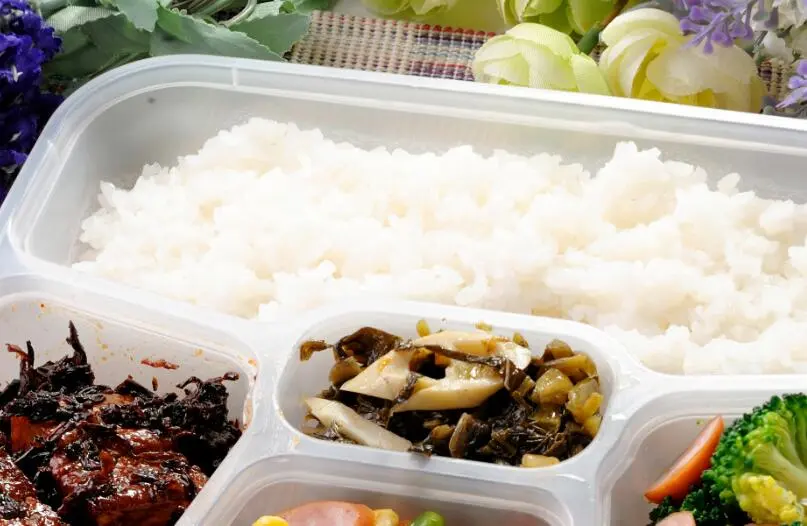 火腿青菜盖饭