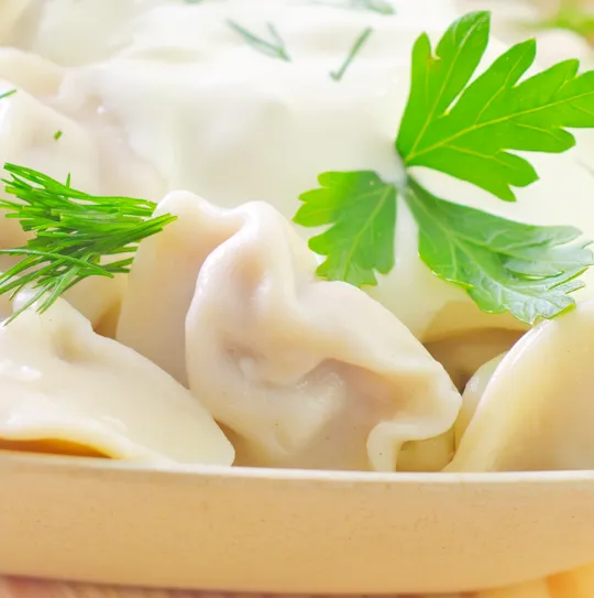 月牙蒸饺