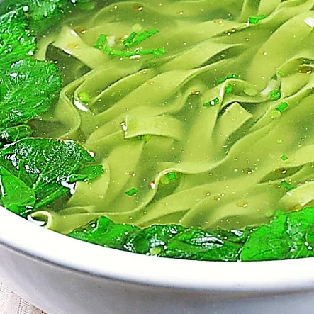 豆苗菊花龙须面