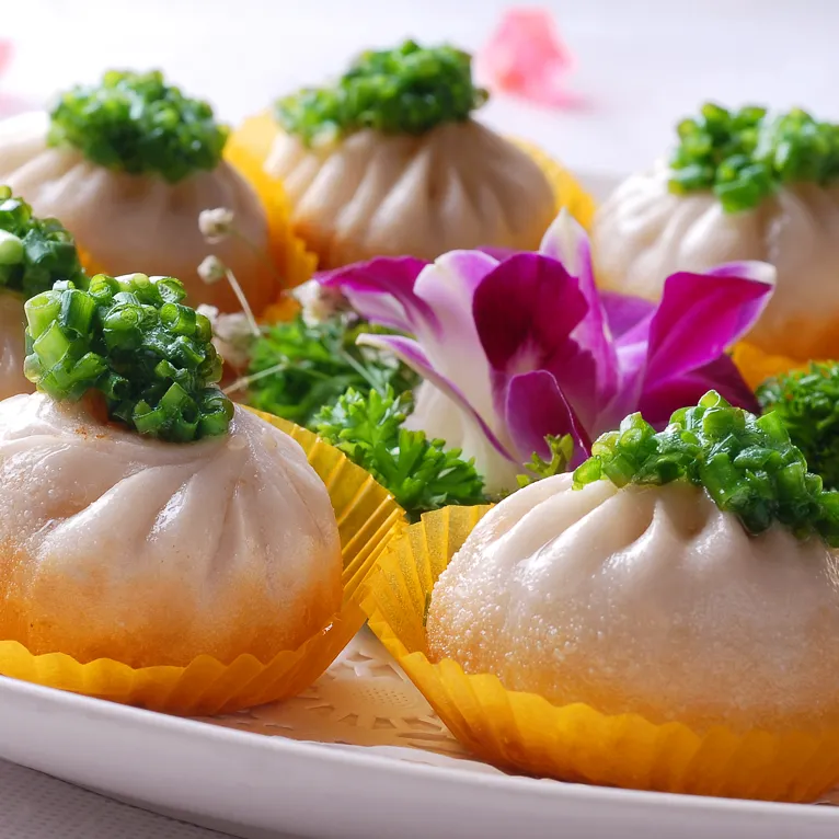 菊花包子的做法