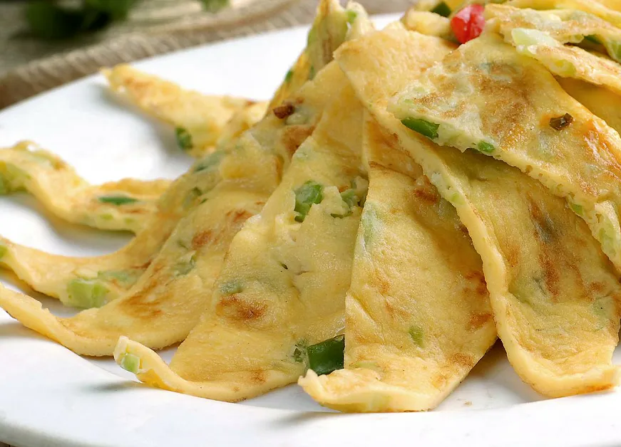 茼蒿小煎饼