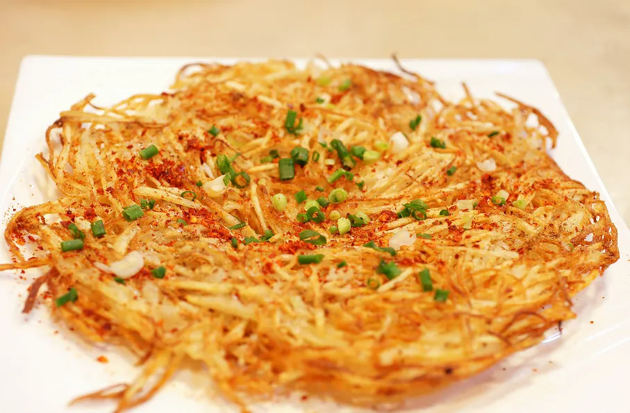 小米黄豆面煎饼
