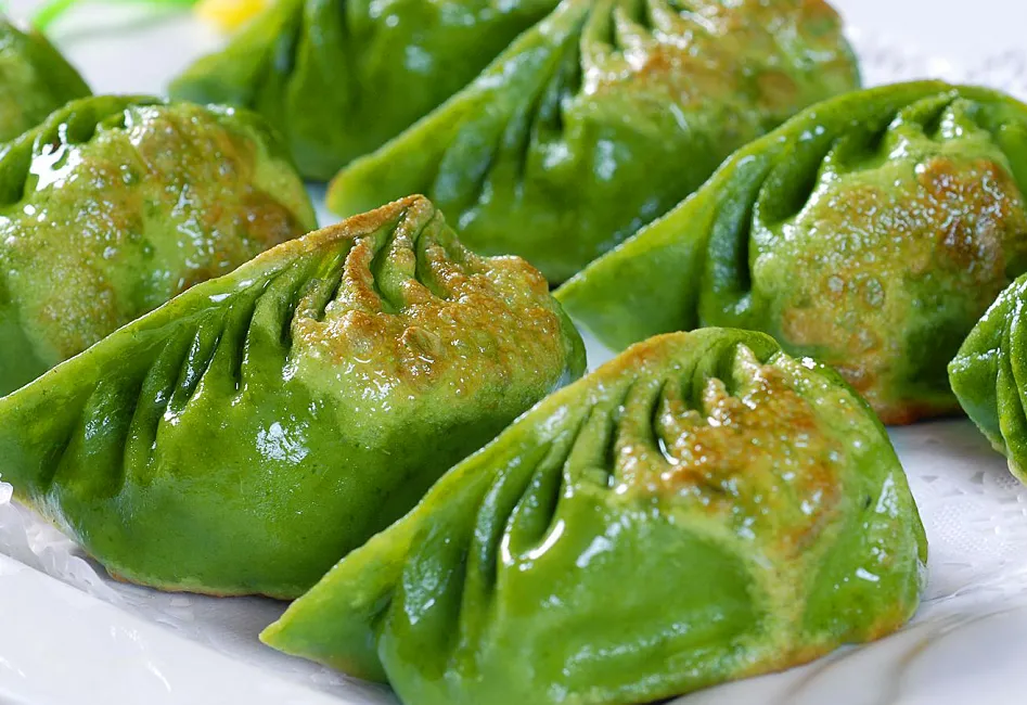 碧绿白菜蒸饺