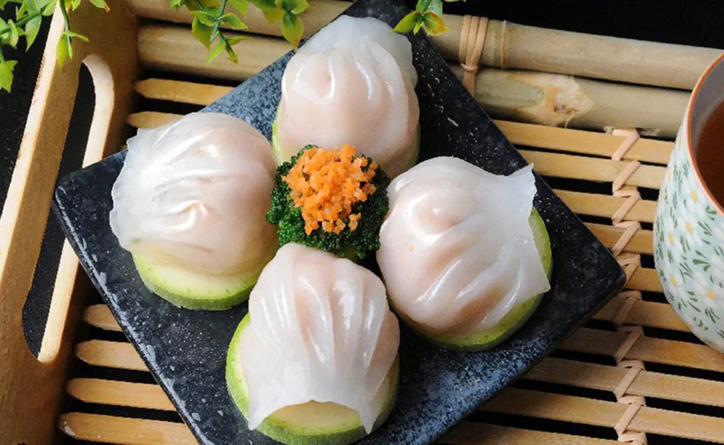 鲜干贝猪肉蒸饺