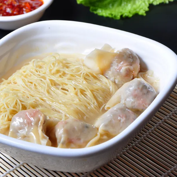 虾肉大云吞的做法