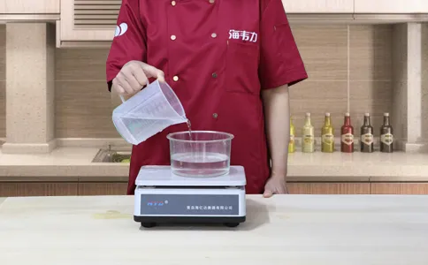 发面千层饼发酵泡打粉的用法简介,称量水