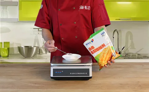 称量酥脆油条膨松剂