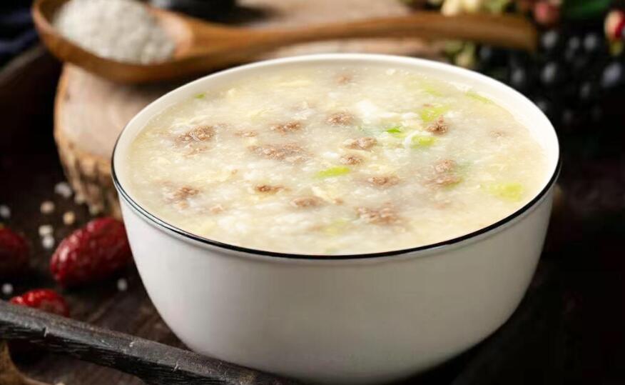 鸭肝浓香粥的做法