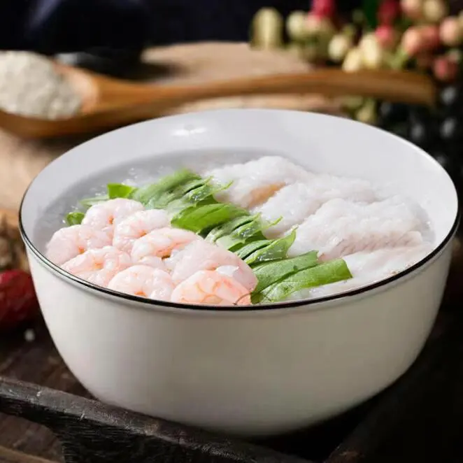 榨菜肉片粥的做法