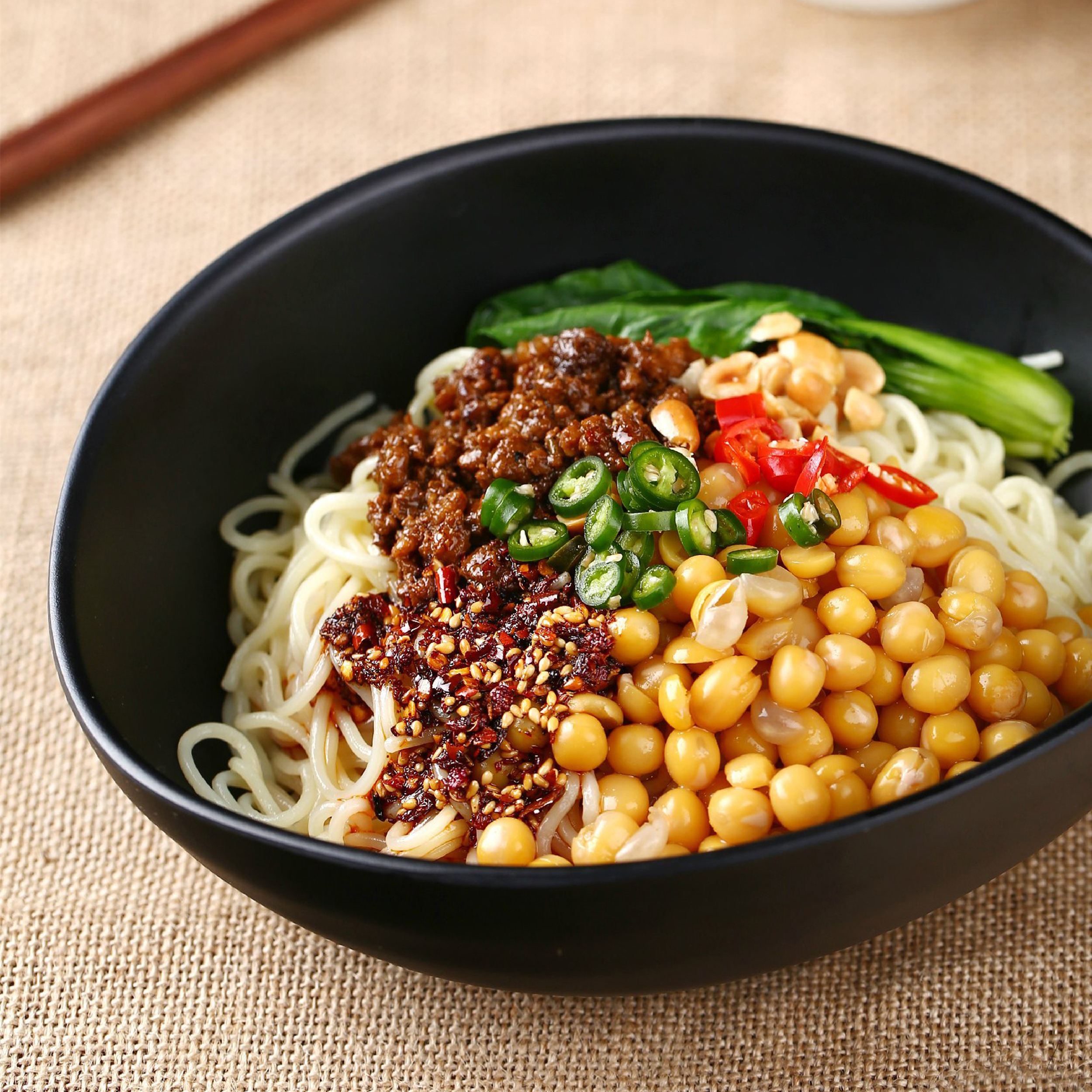 虾米油菜拌面的做法步骤