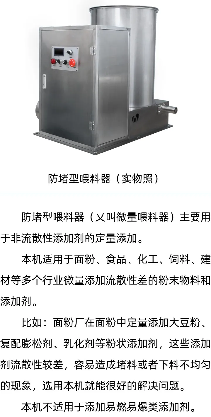 防堵型喂料器