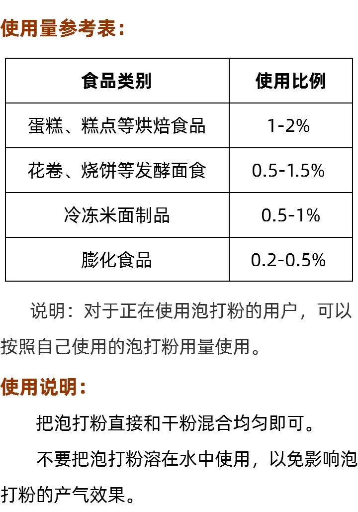 海韦力桶装双效泡打粉