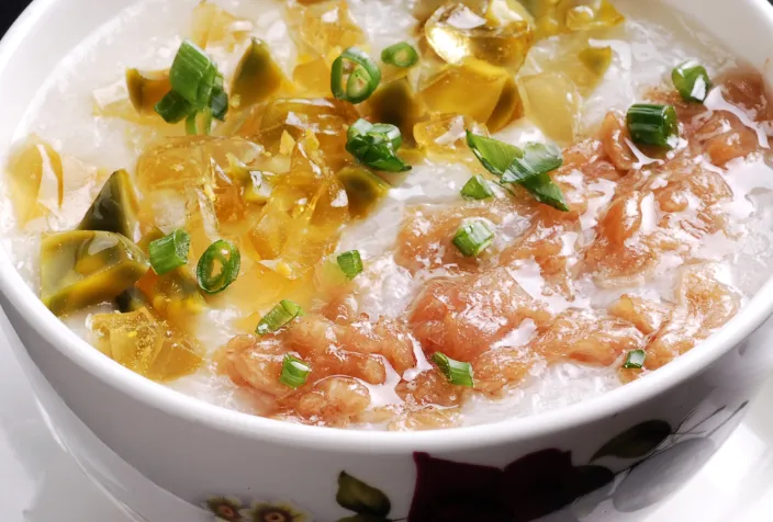 菠萝鸡片粥的做法步骤