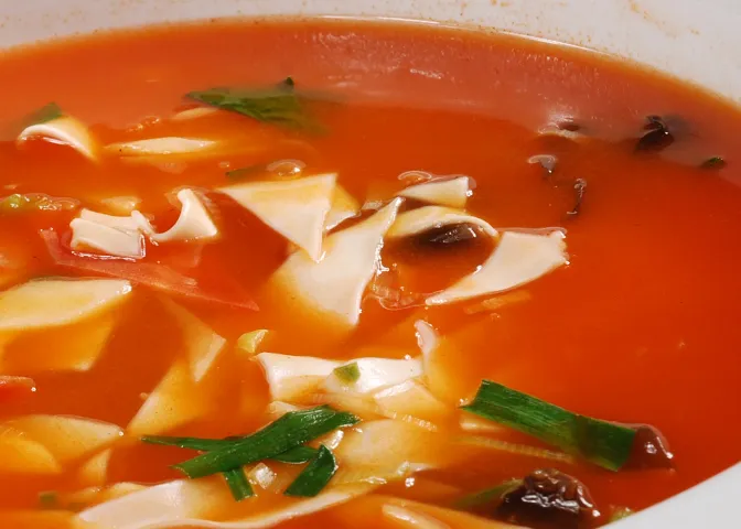 红油肉末面的做法