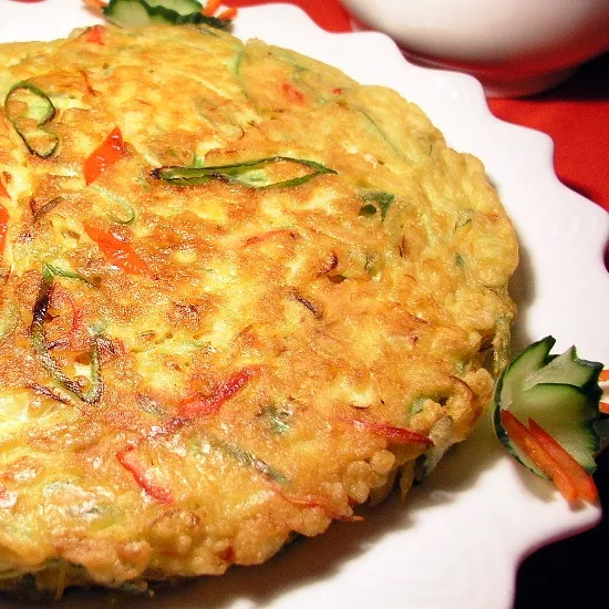 吻仔鱼厚蛋饼的做法