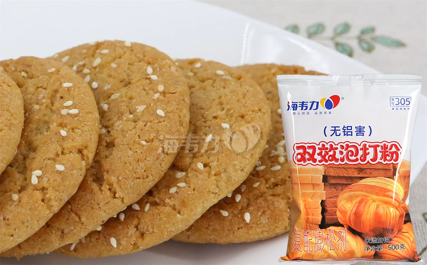 双效泡打粉,白面锅盔的做法步骤