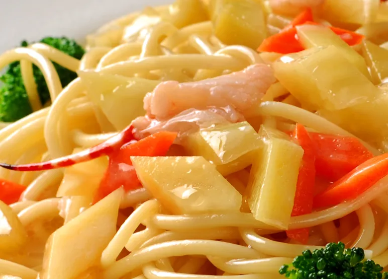 海鲜炒乌龙面的做法步骤