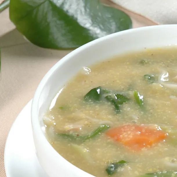 鹿茸鸡丝汤面的做法步骤