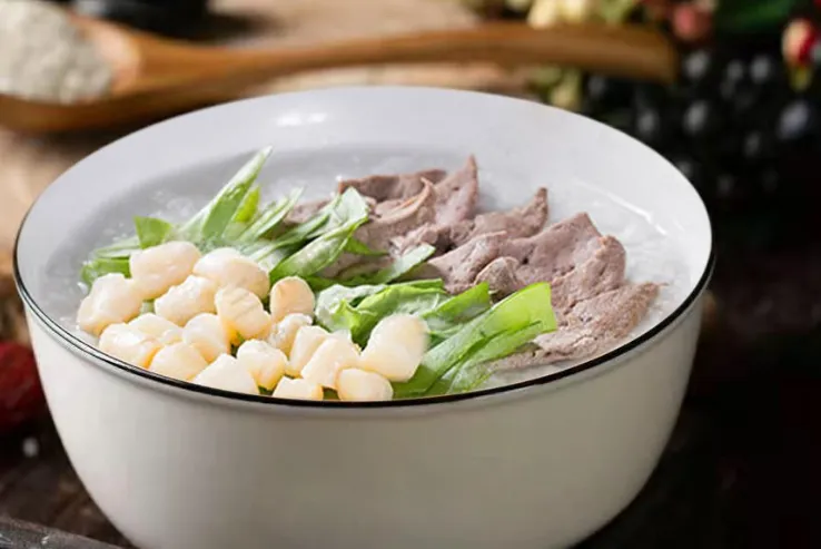蘑菇肉粥