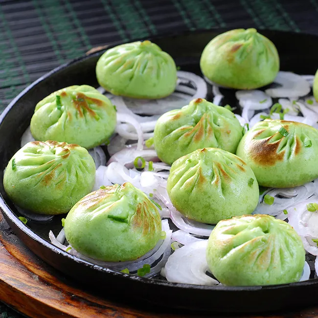 非菜肉馅包的做法