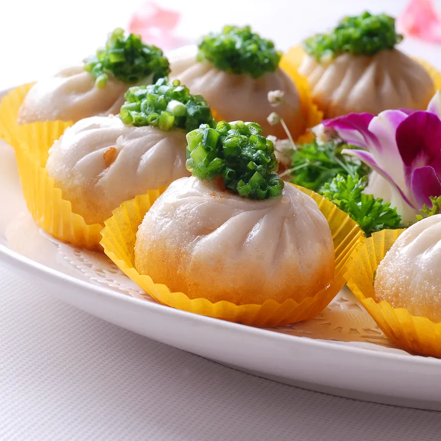 菊花包子的做法