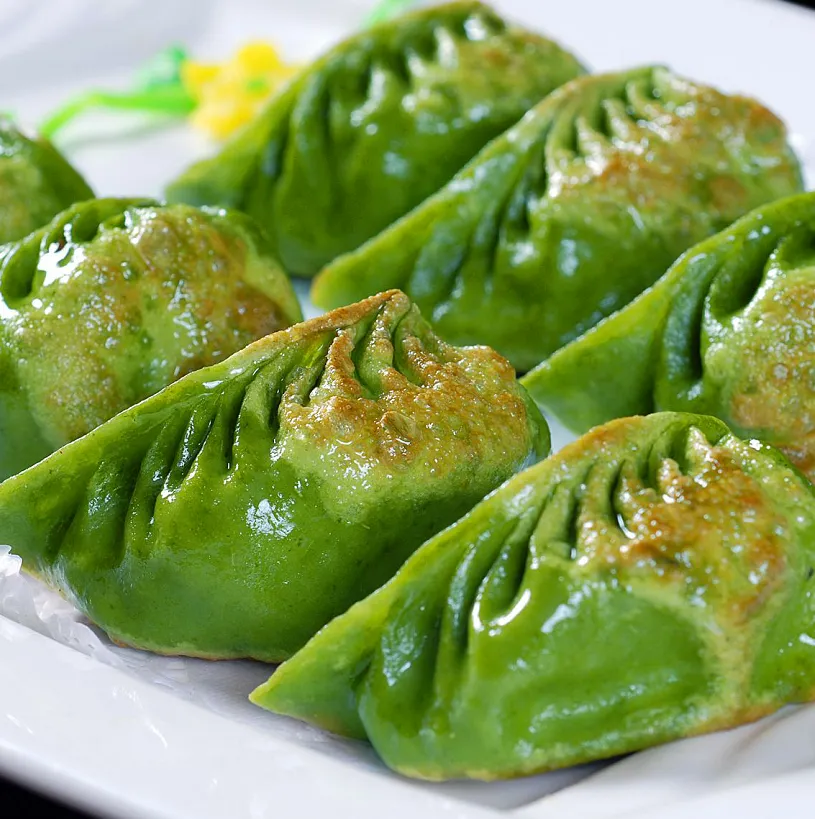 碧绿白菜蒸饺