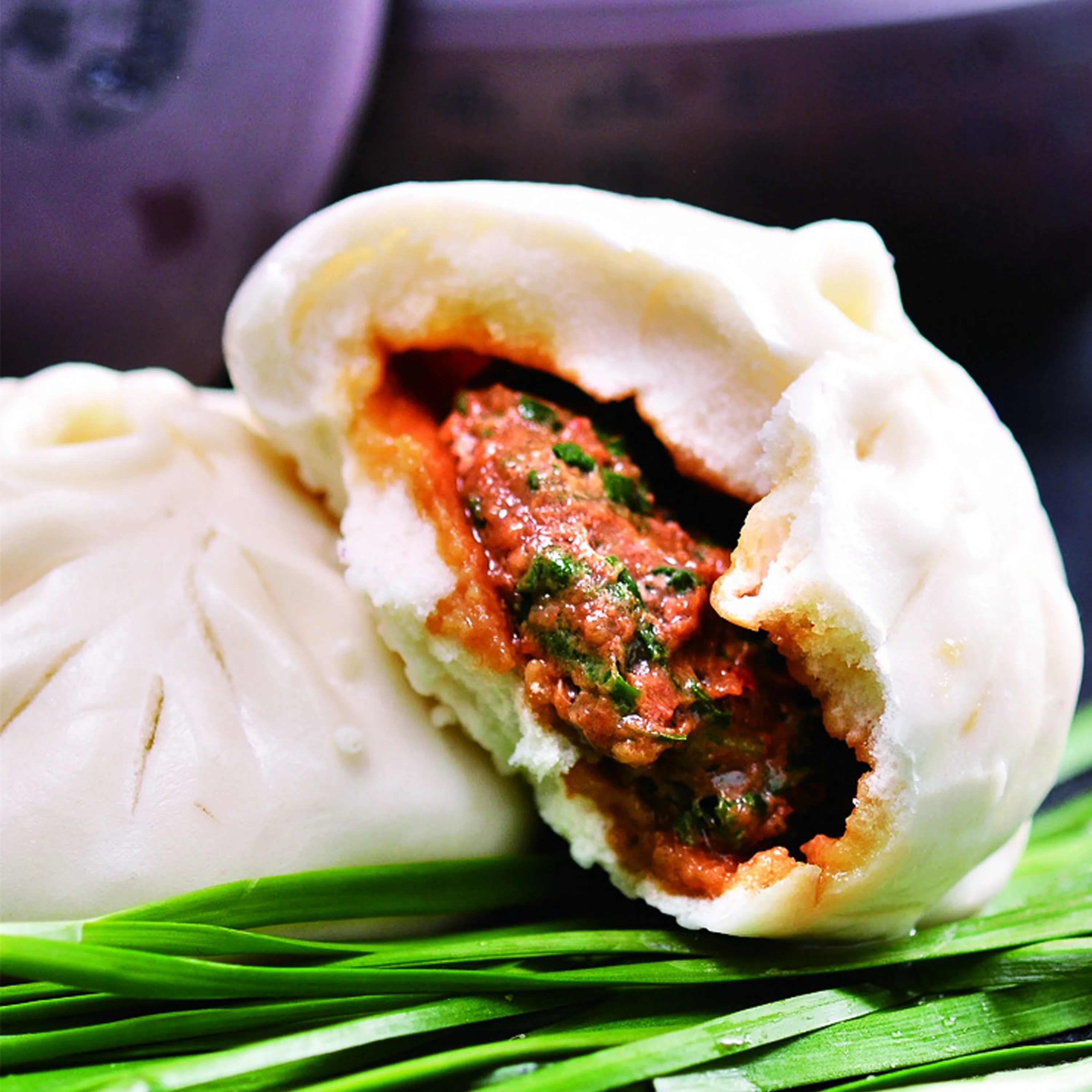 腊肠糯米南瓜花包子的做法步骤