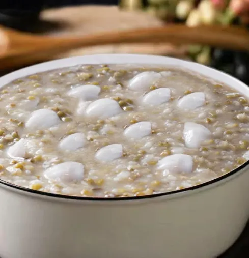 茼蒿冰糖粥的做法步骤