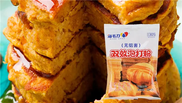 玉米蜜豆发糕的做法,海韦力双效泡打粉