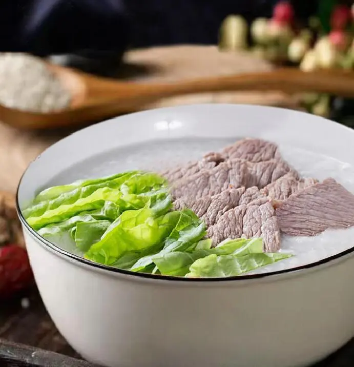 榨菜肉片粥的做法步骤