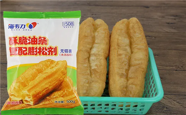 海韦力酥脆无矾油条膨松剂,牛奶加鸡蛋的油条配方