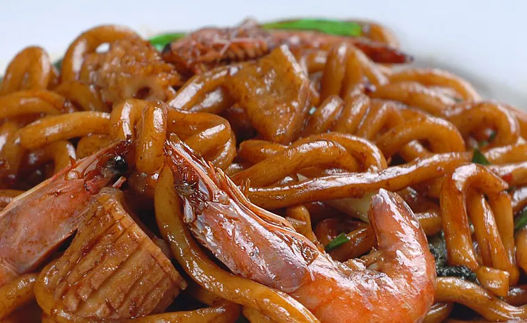 卤汁牛肉炒面