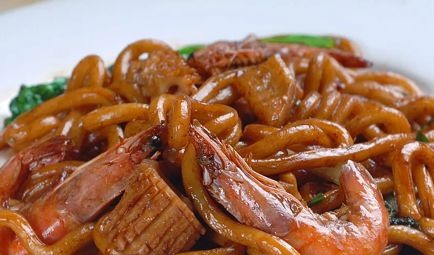 蘑菇牛肉炒面