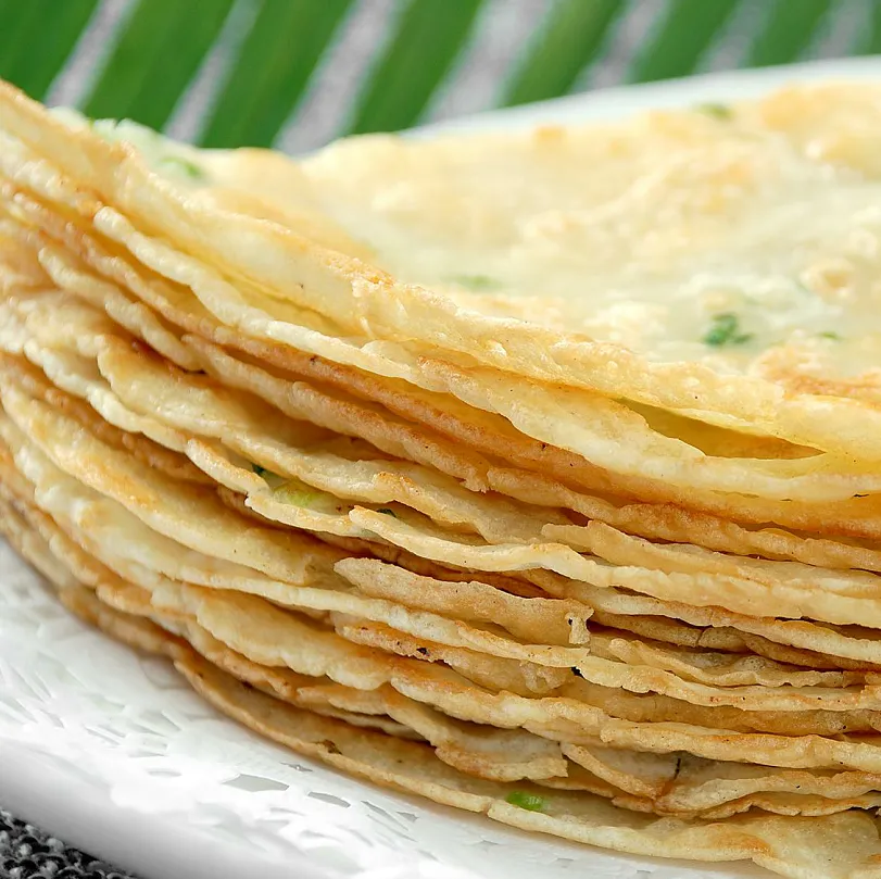 双色艾叶鸡蛋煎饼卷的做法步骤